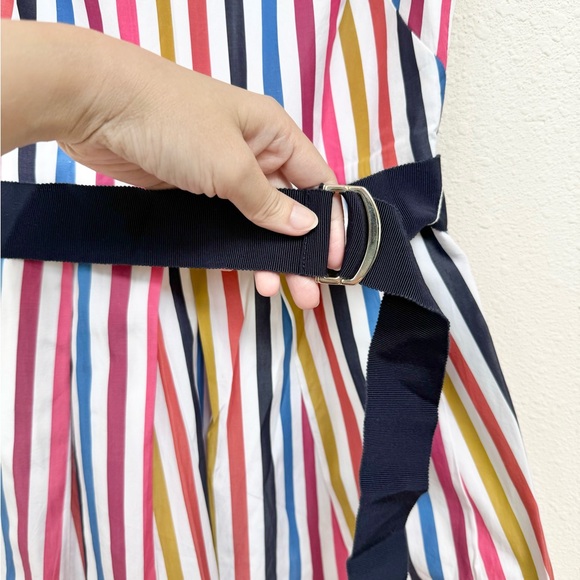 TARA JARMON NWOT Colorful Striped Belt Dress size S - Picture 3 of 7